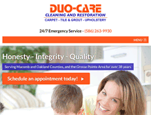Tablet Screenshot of duocarecc.com